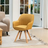 MEUBLES COSY Skandinavischer Drehstuhl CARSON für Esszimmer in gelbem Stoff MEUBLES COSY Skandinavischer Drehstuhl CARSON für Esszimmer in gelbem Stoff von MEUBLES COSY