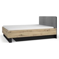 Bett mit Bettkasten 160x200 melody - Modernes Design mit gepolstertem Kopfteil von MEUBLORAMA