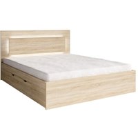 Bett nofi 180 x 200 cm mit Lattenrost und 2 Schubladen - Sonoma Eiche Farbe Bett nofi 180 x 200 cm mit Lattenrost und 2 Schubladen - Sonoma Eiche Farbe von MEUBLORAMA