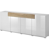 Buffet 200 cm, Kollektion ohio. Farbe Weiß und Eichenfurnier. Buffet 200 cm, Kollektion ohio. Farbe Weiß und Eichenfurnier. von MEUBLORAMA