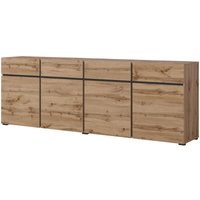 Buffet xl Eichenfarben und Schwarz 225cm Kollektion havana. Sideboard Design mit 4 Türen und 4 Schubladen. Buffet xl Eichenfarben und Schwarz 225cm Kollektion havana. Sideboard Design mit 4 Türen und 4 Schubladen. von MEUBLORAMA