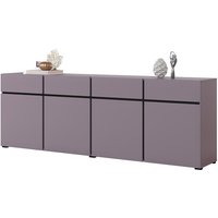 Meublorama - Buffet xl in Pastellviolett 225cm, Kollektion havana. Sideboard im Designstil mit 4 Türen und 4 Schubladen. von MEUBLORAMA