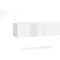 Hängeschrank 140cm Kollektion NEVER in Hochglanz Weiß von MEUBLORAMA