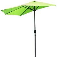 Halbschirm Wandmontage in Anisgrün – 270x135x230cm – Aluminium – Polyester-Gewebe 180g/m² – Kurbel Halbschirm Wandmontage in Anisgrün – 270x135x230cm – Aluminium – Polyester-Gewebe 180g/m² – Kurbel von MEUBLORAMA