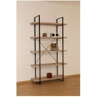 Industrielles Regal shelves – 5 Ebenen – Holz und Metall – Trendiges Loft-Design von MEUBLORAMA