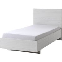 Lit enfant robuste 90x200 coloris blanc effet bois collection OLVENA Lit enfant robuste 90x200 coloris blanc effet bois collection OLVENA von MEUBLORAMA