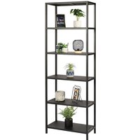 Meublorama - Design-Bibliothek mit 6 Ebenen aus schwarzem Metall, Kollektion soho Meublorama - Design-Bibliothek mit 6 Ebenen aus schwarzem Metall, Kollektion soho von MEUBLORAMA