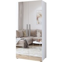 Designerschrank 100 cm mit 2 Türen und großen Spiegeln, Kollektion jupiter von MEUBLORAMA