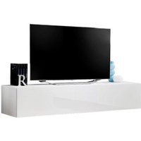 Meublorama - Hängendes TV-Möbel fly – Modernes Design – Hochglanz Weiß – Push-to-Open-System Meublorama - Hängendes TV-Möbel fly – Modernes Design – Hochglanz Weiß – Push-to-Open-System von MEUBLORAMA