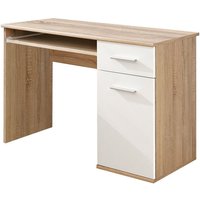 Meublorama - Kinderschreibtisch, Jugendlicher mit verschiebbarer Ablage, 1 Tür und einer Schublade aus der Kollektion denver von MEUBLORAMA