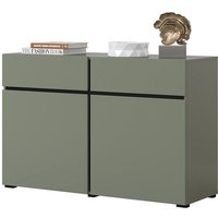 Buffet Farbe Salbeigrün 120cm Kollektion havana. Sideboard Design mit 2 Türen und 2 Schubladen. von MEUBLORAMA