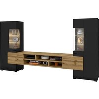 Meublorama - Set von 3 Wohnzimmermöbeln der Kollektion kobee. Farbe Schwarz und Eiche. Meublorama - Set von 3 Wohnzimmermöbeln der Kollektion kobee. Farbe Schwarz und Eiche. von MEUBLORAMA