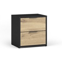 Meublorama - Set von zwei Nachttischen melody - Modernes Design mit 2 Schubladen von MEUBLORAMA