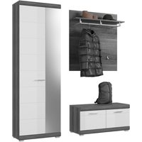 Meublorama - scott Garderoben-Set - Möbel mit Spiegel und Garderobenständer Meublorama - scott Garderoben-Set - Möbel mit Spiegel und Garderobenständer von MEUBLORAMA