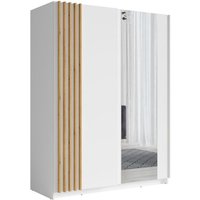 Schrank mit 2 Schiebetüren 150 cm - Weiß und Eiche - Kollektion varia Schrank mit 2 Schiebetüren 150 cm - Weiß und Eiche - Kollektion varia von MEUBLORAMA