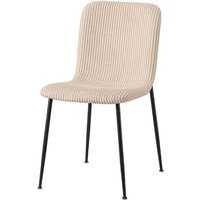 Stuhl für das Esszimmer corduroy – Beiger Cord-Samt – Schwarze Metallbeine – Designstil Stuhl für das Esszimmer corduroy – Beiger Cord-Samt – Schwarze Metallbeine – Designstil von MEUBLORAMA
