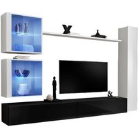 Wohnzimmer-Wandschrank-Set switch xviii Design, in glänzendem Schwarz und Weiß. Wohnzimmer-Wandschrank-Set switch xviii Design, in glänzendem Schwarz und Weiß. von MEUBLORAMA