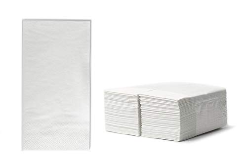 1000 Zelltuchservietten Tissue 40x40 cm, 2-lagig, 1/8 Falz hochweiß, 6x250 Stück je Karton von MEV