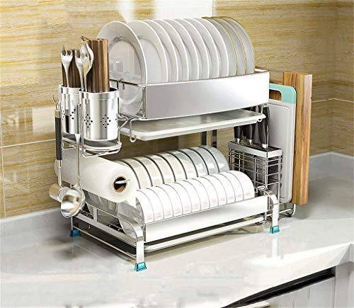 MEVZHH 304 Edelstawand Hängendeeck Rack Geschirr Aufbewahruablauf Küche Rack Geschirr Nizer Mit Haken/B2 MEVZHH 304 Edelstawand Hängendeeck Rack Geschirr Aufbewahruablauf Küche Rack Geschirr Nizer Mit Haken/B2 von MEVZHH