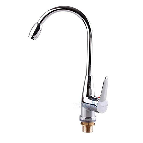 MEVZHH Armaturen, 360 Grad Drehbarer Fester Messiküchenmischer Kalterd Heißer Küchenhahn Single Loch Wasserhahn Küchenhahn von MEVZHH