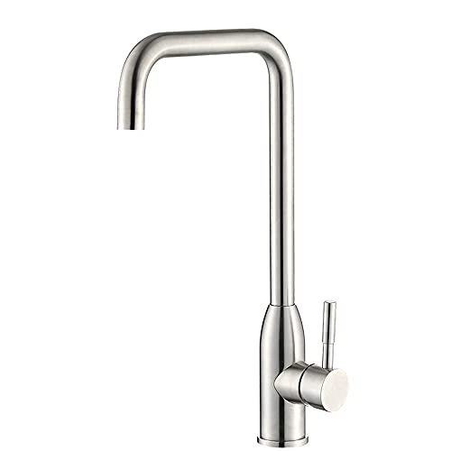 MEVZHH Armaturen, Sieben-Rohr-Küchenhahn Waschbecken Kaltesd Heißes Wasser Mischer Hahn 304 Edelstarotationsküche Waschbecken Hahn Heben Typ von MEVZHH