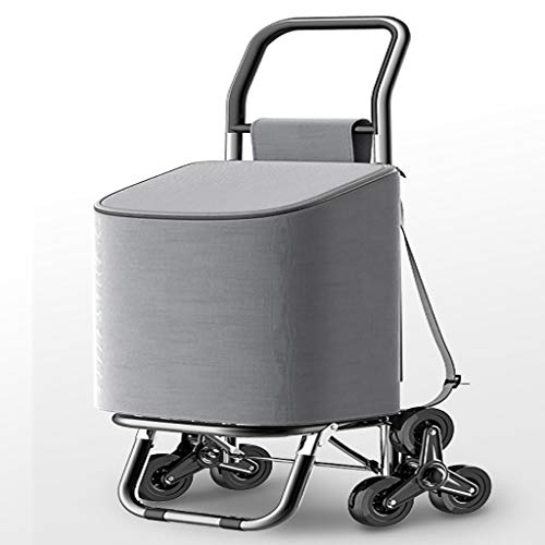 MEVZHH Bewegbare Handwagen Warenkorb Shoppicarts Haushalt Tragbare Trolleys Foldiluggage Carts Licht Klettern Treppen Foldishoppibags Faltbare Shoppicarts/F von MEVZHH