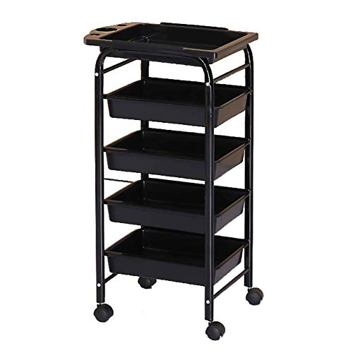 MEVZHH Bewegliche Hand Lkw Aufbewahrungswagen Rollwagen Küche 5 Ebene Schönheitssalon Wagenschublade/Schwarz/L MEVZHH Bewegliche Hand Lkw Aufbewahrungswagen Rollwagen Küche 5 Ebene Schönheitssalon Wagenschublade/Schwarz/L von MEVZHH