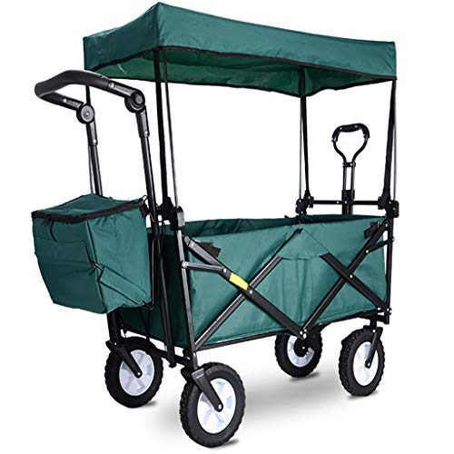 MEVZHH Bewegliche Hand Lkw Cart Foldiportable Shoppicart Outdoor Lebensmittel Vierrad Trolley Cart Multifunktion Campifishitrailer Haushalt Tragbare Supermarkt Trolleys/F von MEVZHH