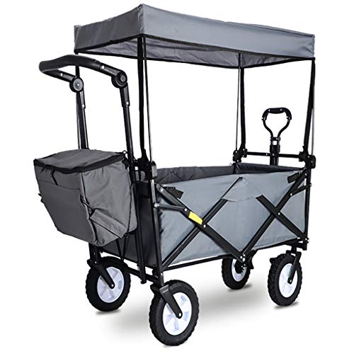 MEVZHH Bewegliche Hand Lkw Cart Foldiportable Shoppicart Outdoor Lebensmittel Vierrad Trolley Cart Multifunktion Campifishitrailer Haushalt Tragbare Supermarkt Trolleys/G von MEVZHH
