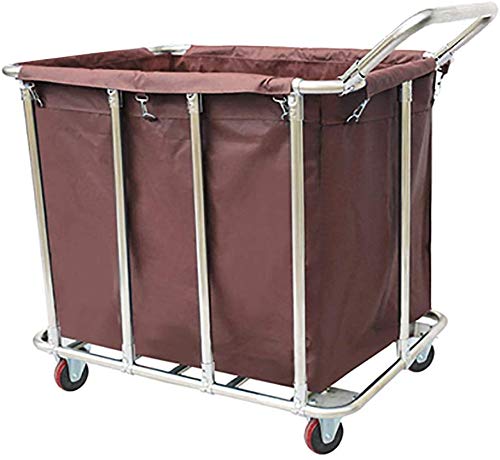 MEVZHH Bewegliche Hand Lkw Haushalt Griff Räder Servierwagen Hotelzimmer Wäscherei Sorter Aufbewahrungswagen Organisator Service Trolley Mit Tasche/Bra/90 * 65 * 85 cm von MEVZHH