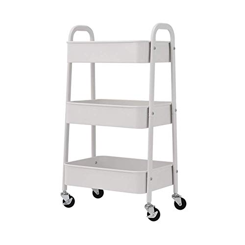 MEVZHH Bewegliche Hand Trucks Aufbewahrungswagen Multi-Zweck Friseur Rollwagen Griff Küche Schönheitssalon Trolley 3-Tier Zahnmedizin Aufbewahrungswagen/40 * 28 * 74 cm/Weiß MEVZHH Bewegliche Hand Trucks Aufbewahrungswagen Multi-Zweck Friseur Rollwagen Griff Küche Schönheitssalon Trolley 3-Tier Zahnmedizin Aufbewahrungswagen/40 * 28 * 74 cm/Weiß von MEVZHH