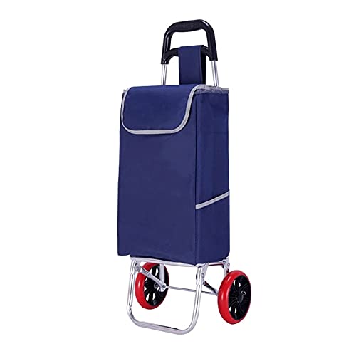 MEVZHH Bewegliche Hand Trucks Foldishoppitrolley Cart Treppe Climbicart Mit Abnehmbarem Wasserdichten Leinwand Bfor Shoppiluggage Office Utility Cart/Upgrade Blau von MEVZHH