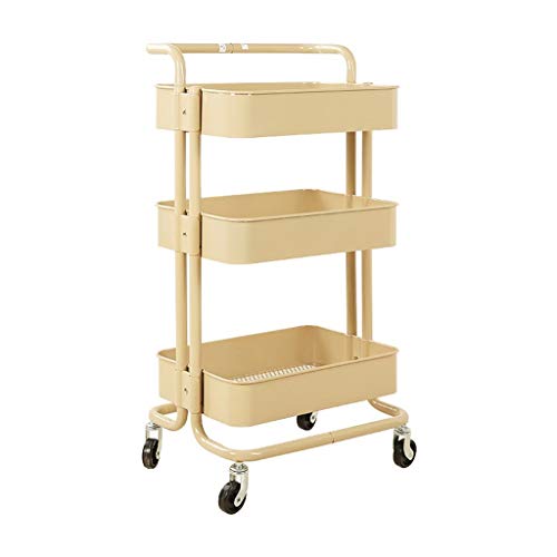 MEVZHH Bewegliche Hand Trucks Service Aufbewahrungswagen, Schönheitswagen,Drei Stockwerke Mit Armlehnen Kohlenstoffstaspezialisierte Hand Wagen,Küche Haushalt Ablaufbares Regal Aufbewahrungswagen/We MEVZHH Bewegliche Hand Trucks Service Aufbewahrungswagen, Schönheitswagen,Drei Stockwerke Mit Armlehnen Kohlenstoffstaspezialisierte Hand Wagen,Küche Haushalt Ablaufbares Regal Aufbewahrungswagen/We von MEVZHH