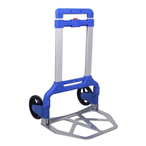 MEVZHH Bewegliche Hand Trucks Trolley Falten Tragbarer Trolley, Aluminiumlegierutragen Warenkorb, Alumitrolley Falten Warenkorb, Leichte Falten Radwagen/C/B MEVZHH Bewegliche Hand Trucks Trolley Falten Tragbarer Trolley, Aluminiumlegierutragen Warenkorb, Alumitrolley Falten Warenkorb, Leichte Falten Radwagen/C/B von MEVZHH