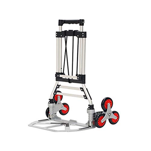 MEVZHH Bewegliche Hand Trucks Warenkorb Faltend Tragbar, Haushalt Treppe-Kletterwagen, Supermarkt Lebensmittel Einkaufswagen, Treppe-Kletterartefakt, Aluminium-Legierufaltwagen, 6-Rad-Trolleys/F/D MEVZHH Bewegliche Hand Trucks Warenkorb Faltend Tragbar, Haushalt Treppe-Kletterwagen, Supermarkt Lebensmittel Einkaufswagen, Treppe-Kletterartefakt, Aluminium-Legierufaltwagen, 6-Rad-Trolleys/F/D von MEVZHH