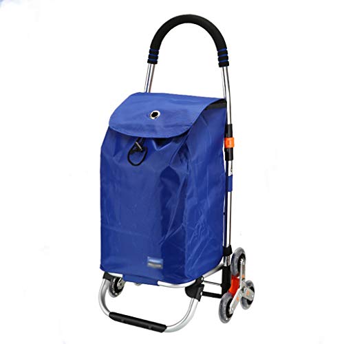 MEVZHH Bewegliche Handwagen Ultraleichte Materialwagen Tragbare Einkaufswagen Klappbare Haushaltswagen Multifunktionale Gepäckwagen Mit Rädern Wagen/Blau MEVZHH Bewegliche Handwagen Ultraleichte Materialwagen Tragbare Einkaufswagen Klappbare Haushaltswagen Multifunktionale Gepäckwagen Mit Rädern Wagen/Blau von MEVZHH