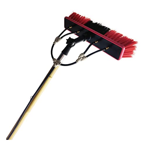 MEVZHH Bürsten, Fensterreiniguwerkzeug-Kit, Hochdichte Legierufreinigupole Spülen Bar Bürste Fwaschmasccombo Waschgeräte Für Auto Indoor Outdoor High, 9M / 30Ft/9M/30Fuß von MEVZHH