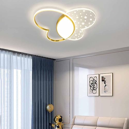 MEVZHH Chandeliers,D Deckenleuchte Dimmbare Kinderzimmer-Schreibtischlammit Fernbedienuled-Lamfür Kinder Deckenleuchted Kinderzimmer Mädchenzimmer Wohnzimmer Moderne Schmetterlingsinnenraumbeleuchtu56 von MEVZHH