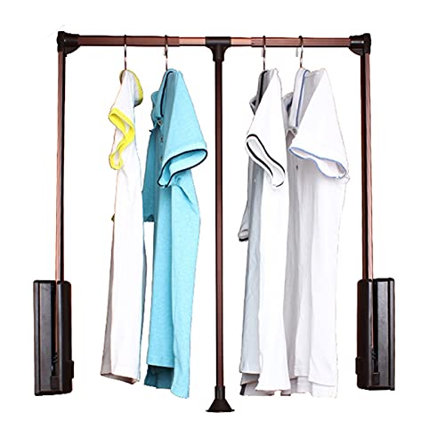 MEVZHH Drop-Down Kleiderschrank Hängende Schiene, Schlafzimmer Heben Rutsche, Verstellbare Trocknungsstand Mantel Rutsche, Verstellbar 450-1150Mm, Mocha, Last 30Kg / 830-1150Mm/830 MEVZHH Drop-Down Kleiderschrank Hängende Schiene, Schlafzimmer Heben Rutsche, Verstellbare Trocknungsstand Mantel Rutsche, Verstellbar 450-1150Mm, Mocha, Last 30Kg / 830-1150Mm/830 von MEVZHH