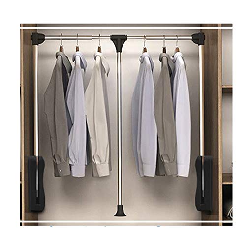 MEVZHH Drop-Down Kleiderschrank Hängende Schiene, Schlafzimmer Heben Rutsche, Verstellbare Trocknurack Mantel Hängende Rutsche, Verstellbare 450-1150Mm, Platz Sparen, Last 30Kg/830 MEVZHH Drop-Down Kleiderschrank Hängende Schiene, Schlafzimmer Heben Rutsche, Verstellbare Trocknurack Mantel Hängende Rutsche, Verstellbare 450-1150Mm, Platz Sparen, Last 30Kg/830 von MEVZHH