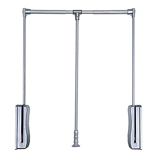 MEVZHH Drop-Down Kleiderschrank Hängende Schiene, Trocknungsstand, Verstellbarer Drop-Down Kleiderschrank Mantelstand, Verchromte Oberfläche, Load-Bea30Kg / 890-1210Mm/660 MEVZHH Drop-Down Kleiderschrank Hängende Schiene, Trocknungsstand, Verstellbarer Drop-Down Kleiderschrank Mantelstand, Verchromte Oberfläche, Load-Bea30Kg / 890-1210Mm/660 von MEVZHH