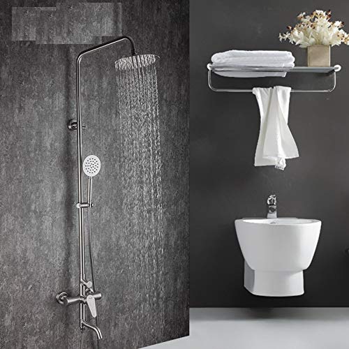 MEVZHH Duschsystem Duschhähne, Set Edelstaregenduschmischer Bad Dusche Heiß-D Kaltwassermischerhahn MEVZHH Duschsystem Duschhähne, Set Edelstaregenduschmischer Bad Dusche Heiß-D Kaltwassermischerhahn von MEVZHH