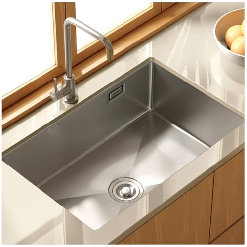 MEVZHH Edelstagebürstet Single Bowl Küchenspülen Mit Hahn & Montage Kit - Ideal Für Bard Prep Bereiche/B/72 * 45 * 21 cm MEVZHH Edelstagebürstet Single Bowl Küchenspülen Mit Hahn & Montage Kit - Ideal Für Bard Prep Bereiche/B/72 * 45 * 21 cm von MEVZHH