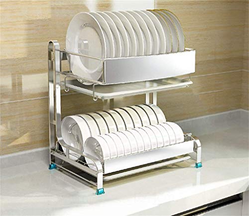 MEVZHH Edelstahleck Rack Geschirr Drainer Wand Montierte Küche Aufbewahrunizer Mit Entwässerungssystem/B1 MEVZHH Edelstahleck Rack Geschirr Drainer Wand Montierte Küche Aufbewahrunizer Mit Entwässerungssystem/B1 von MEVZHH