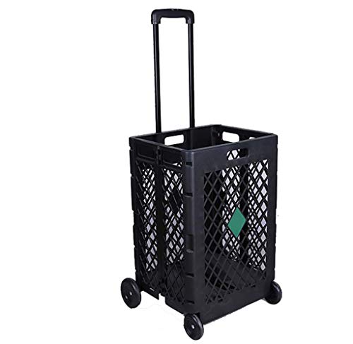 MEVZHH Fahrbare Handkarren Korb Kunststoff Klappbar Supermarkt Einkaufswagen Tragbar Rollwagen Koffer Schubladenbox Schubkasten Wagen/Orange/Schwarz MEVZHH Fahrbare Handkarren Korb Kunststoff Klappbar Supermarkt Einkaufswagen Tragbar Rollwagen Koffer Schubladenbox Schubkasten Wagen/Orange/Schwarz von MEVZHH