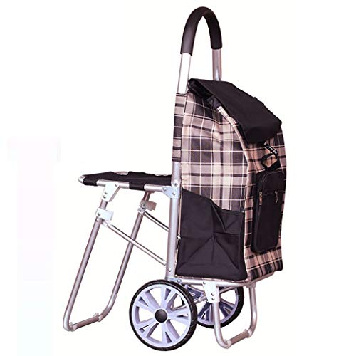 MEVZHH Fahrbare Handwagen Treppensteigende Stueinkaufswagen, Faltbarer Portabler Einkaufswagen Für Lebensmittel, Verstärkter Sitz Für Gepäckwagen, Faltbarer Trolley Mit Treppen Trolley/C/B MEVZHH Fahrbare Handwagen Treppensteigende Stueinkaufswagen, Faltbarer Portabler Einkaufswagen Für Lebensmittel, Verstärkter Sitz Für Gepäckwagen, Faltbarer Trolley Mit Treppen Trolley/C/B von MEVZHH