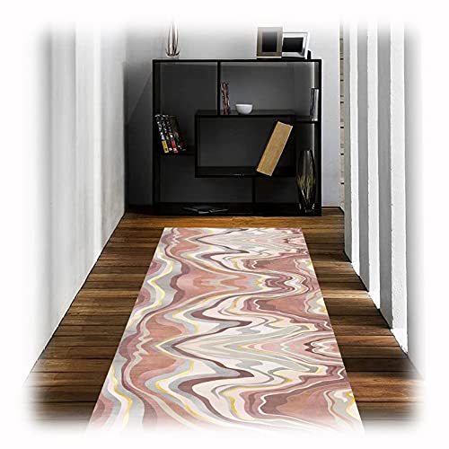 MEVZHH Flur Teppich, Rutschschutz Bereich Teppiche Weiche Dünne Niedrige Stapel Bodenschutzer Für Küche, Flur, Passages/a / 80X500Cm/Ein/80 * 700 cm von MEVZHH
