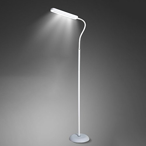 MEVZHH Fußbodenlampen, Led 8W Fußbodenlampen, Augenlicht, Wohnzimmer Schlafzimmer Vertikallamkreative Klavierlampe, Schreibend Studieren Stehlicht/Schwarz-B/Weiß-A von MEVZHH