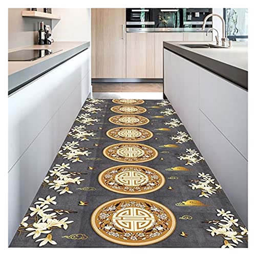 MEVZHH Halle Teppich, Bereich Teppiche Dicke Rutschschutz, Weicher Polyester Für Küche, Flur, Wäscherei, Stapel 0.6Cm / a / 90X100Cm/Ein/60 * 600 cm von MEVZHH