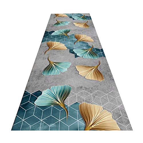 MEVZHH Halle Teppich, Blumenmuster Bodenschutz Bereich Teppiche Rutschfeste Spaltbar Für Einküche/a / 140X100Cm/Ein/120 * 500Cm von MEVZHH